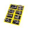 Metal Nine Linked Rings: Eight-Piece Set of Educational Unlocking Toys for Children's Cognitive Development