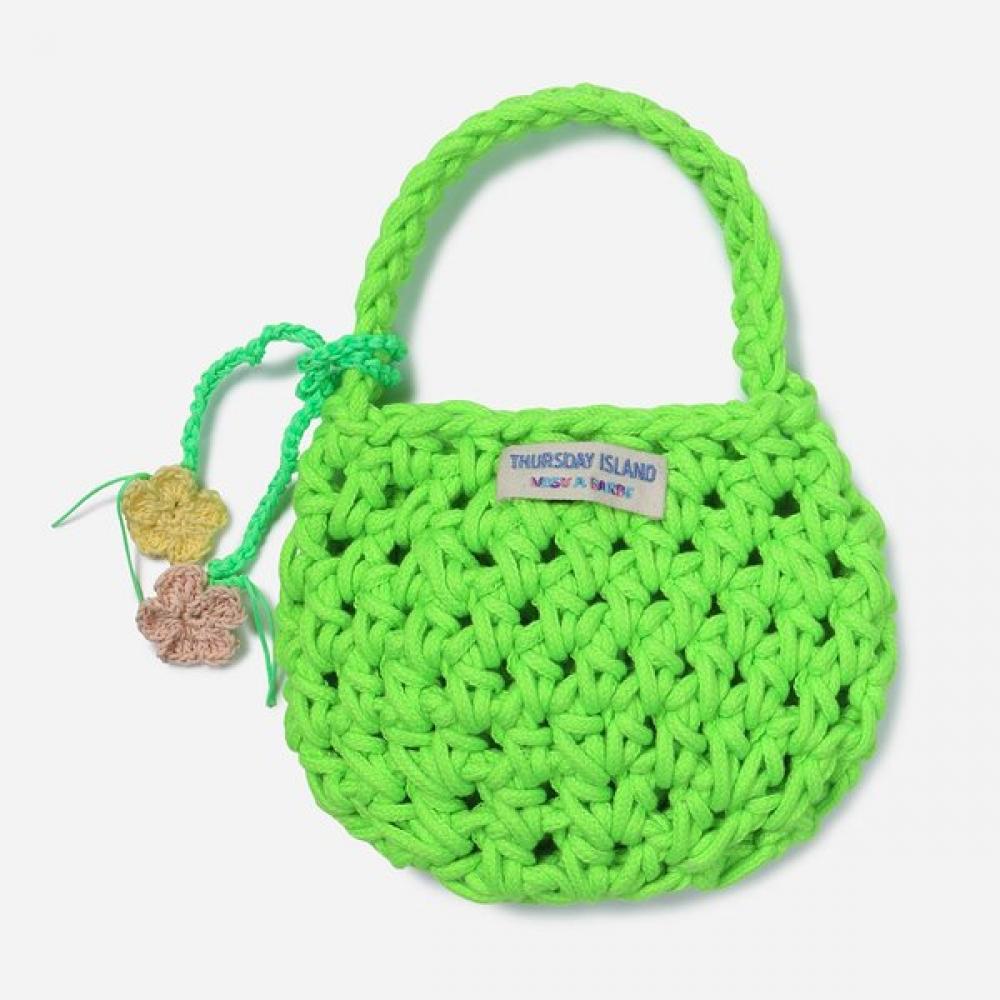 Thursday Island Knitting Bag Fluorescent Green T264mbp236w