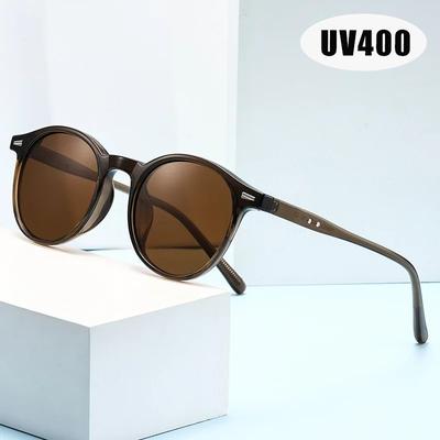 Fashion Round Frame Sunglasses Men And Women Anti-Ultraviolet Sunshade Uv Sun Glasses Outdoor Driving Polarised Glasses