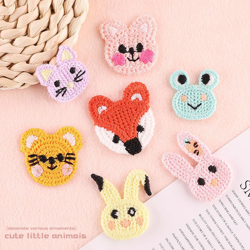 Hand Account Diy Patch Computer Embroidery Label Small Animal Clothing Hair Accessories Fabric Label Water Soluble Chapter Embroidery Cloth Sticker