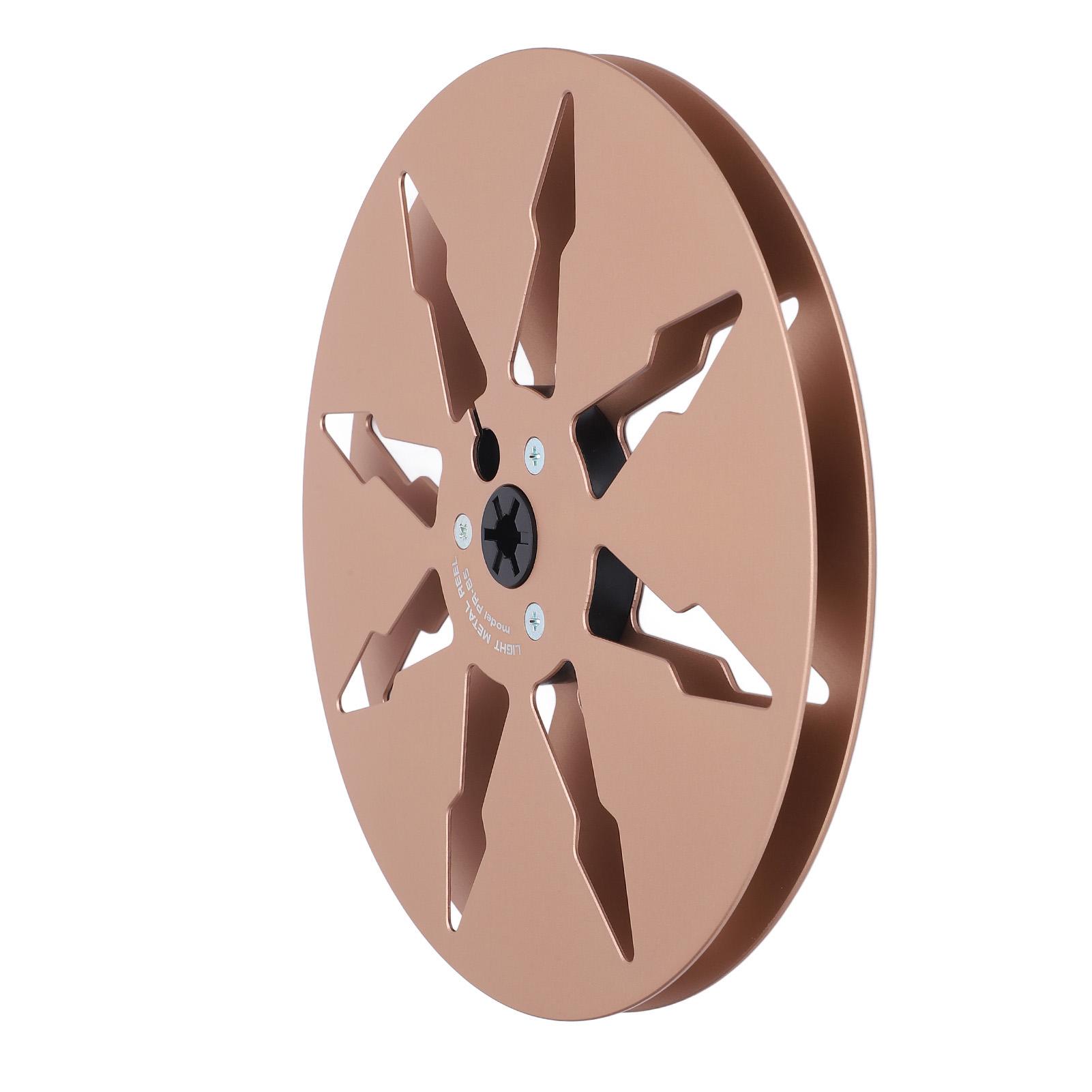 

1 4 7 Inch Empty Tape Reel 8 Holes Aluminum Alloy Open Reel Sound Tape Empty Reel for Reel to Reel for ReVox Studer Gold золотой