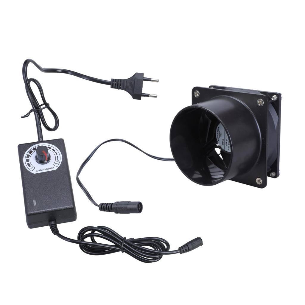 Compact Axial Exhaust Fan 80mm Ventilation Fan With Dual Ball Bearing For DIY Welding And 3D Printer Enclosures