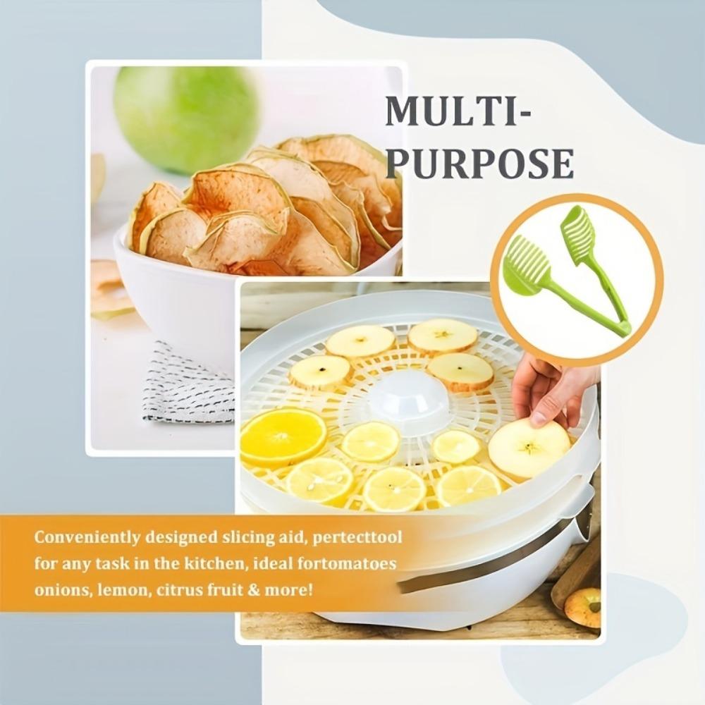 1 PC Plastic Potato Slicer Tomato Cutter Tool Shreadders Lemon Cutting Holder Cooking Tools