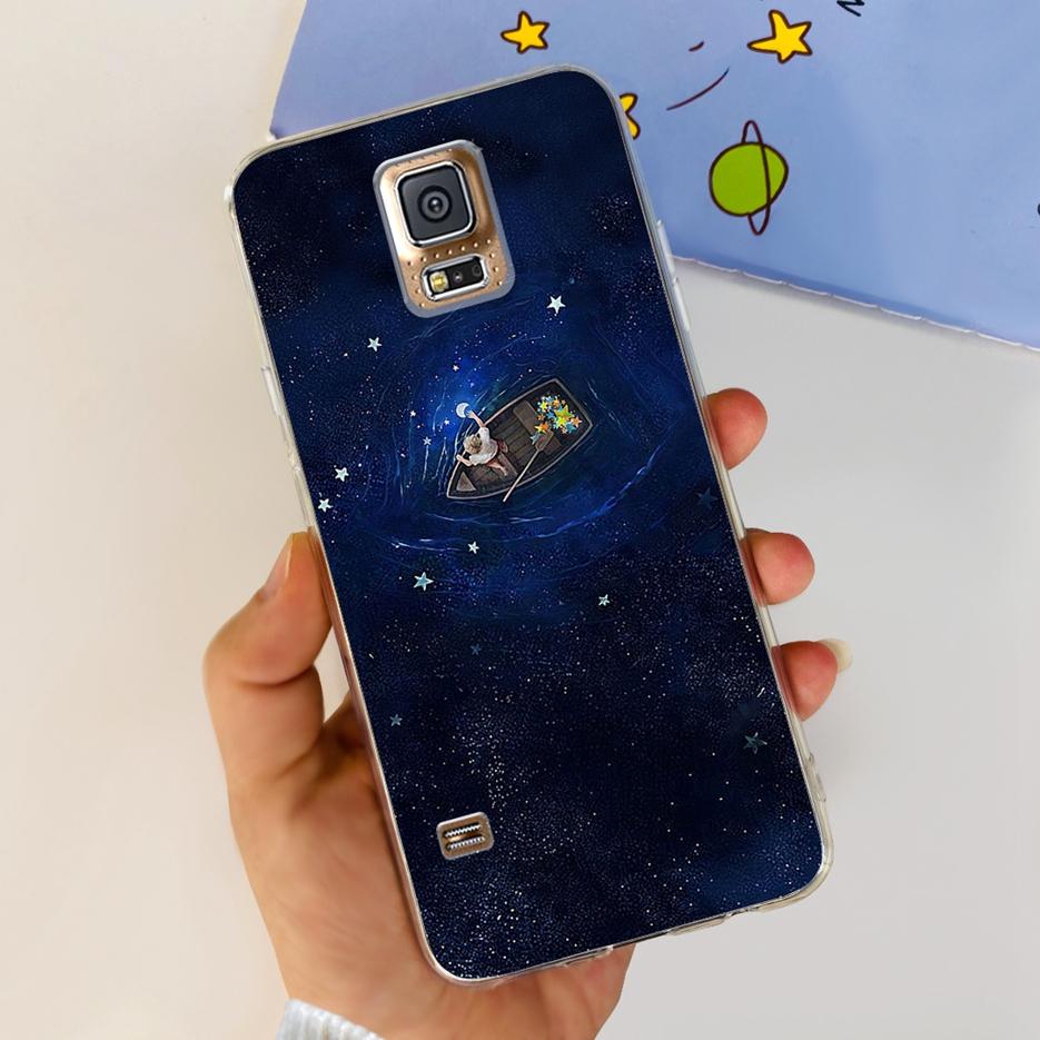 For Samsung Galaxy S5 Case SM-G900F G900I G900M Stylish Painted Cover Soft Silicone Phone Case For Samsung S5 S 5 GalaxyS5 Shell