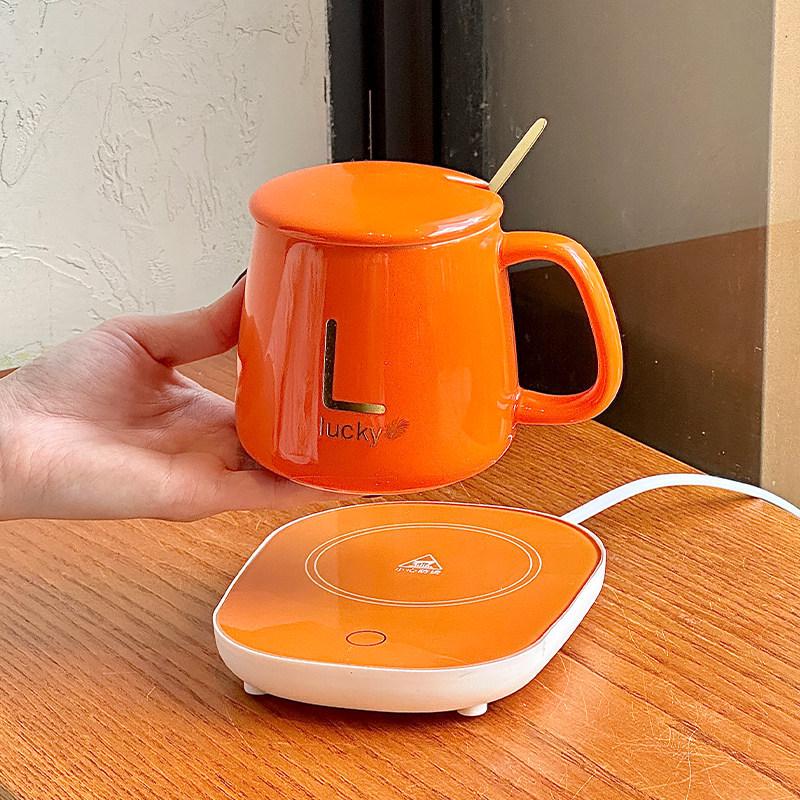 55° Constant Temperature Coffee Warmer - Year of the Horse Gift Set with Logo Towel
