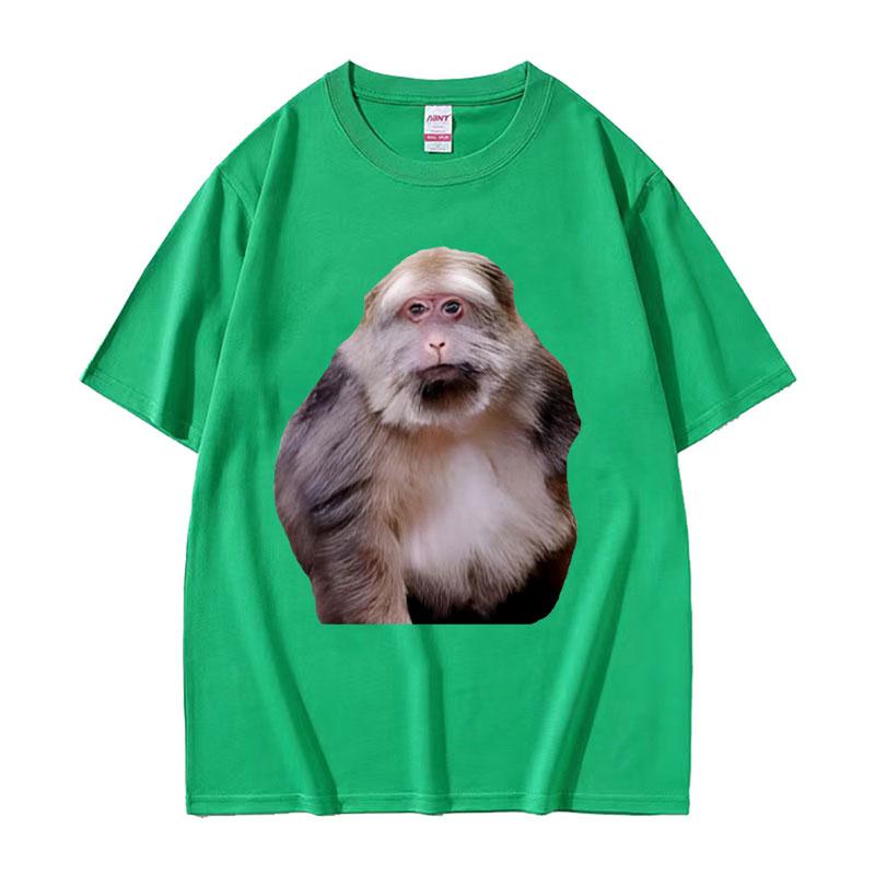 Funny Xing Xing Monkey Meme Graphic T Shirt Men's Women High Quality Cotton Tee Shirt Retro Fashion Oversized T-shirt Streetwear