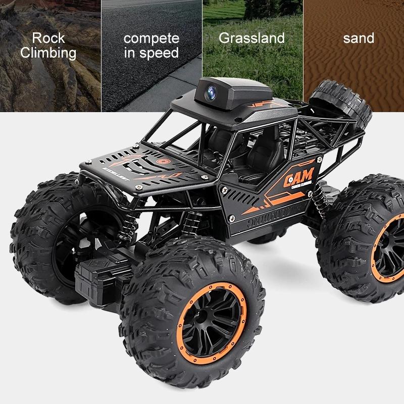 Rc Car With HD 720P WIFI FPV Camera Machine On Remote Control Stunt  2.4G SUV Radiocontrol Climbing Children Toys