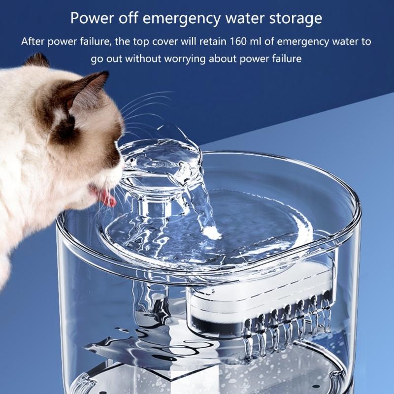 Automatic Cats Water Fountain Cats Feeding Bowl Pet Drink Bowl Large Capacity Pet Drinking Water Dispenser for Indoor