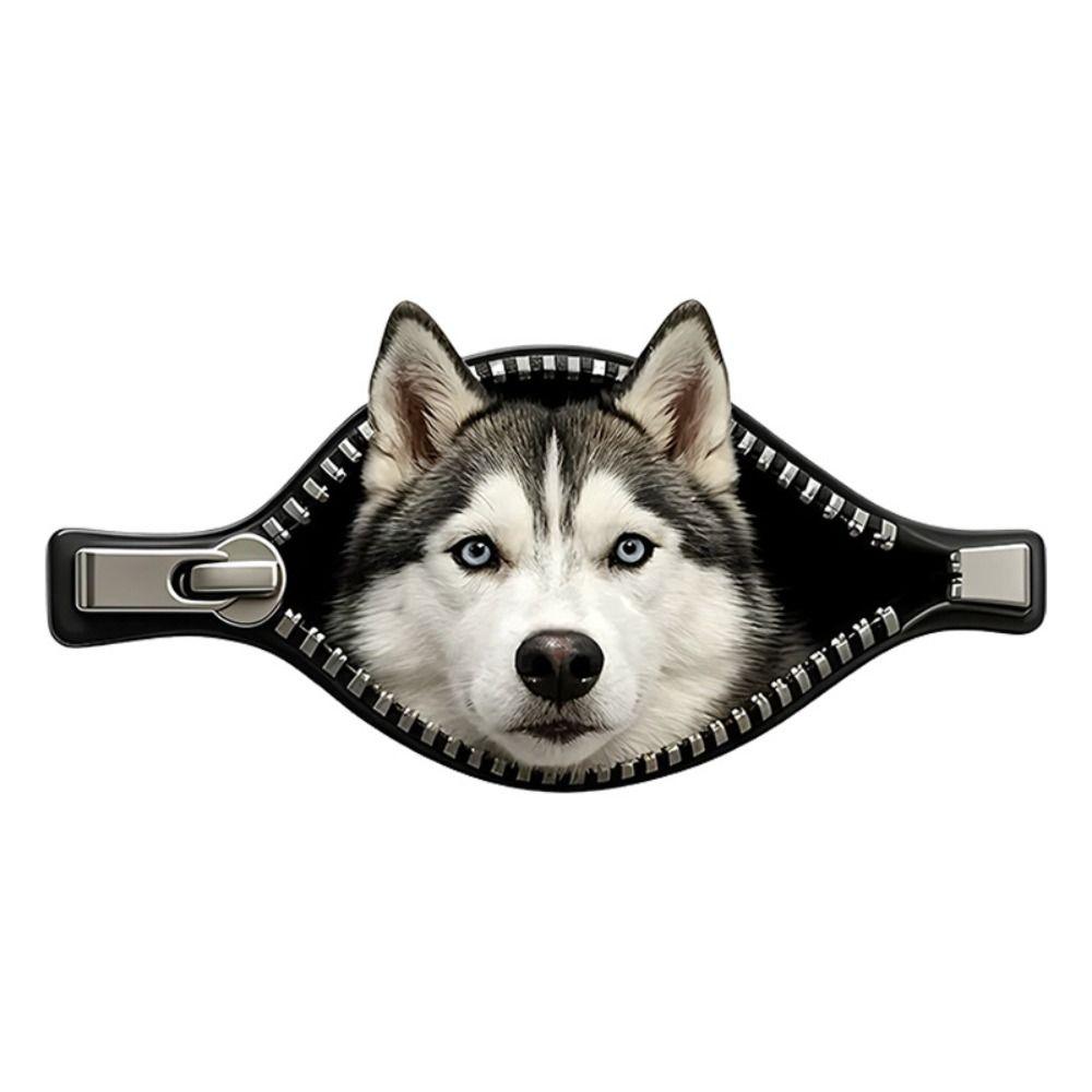 Adesivo Impermeabile per Auto da Cane Design Cerniera Decorazione Auto per Animali Adesivo per Auto da Cane Copri Graffi