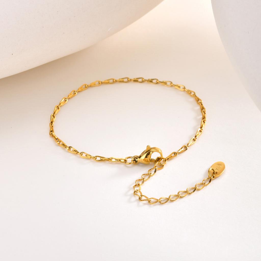 Jewelry Accessories Fashion Stainless Steel Handmade Chain Bracelet Gold Ladies