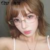 Fashionable New Sunglasses, Retro Y2K Millennium Hot Girl Frameless Gold Wire Ins Sunglasses