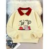 T-Shirt Kidsren's Autumn and Winter Clothing Tops Winter Fleece-Lined Thickeneded Warm Sweatshirts for Small and Medium-Sized Kidsren and Girls