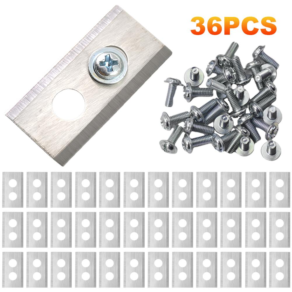 Lawn Mower Blades for Mammotion Luba Robot Double Hole Mower Blades Stainless Steel Mower Blade Set 0.6MM Lawn Mower Supplies