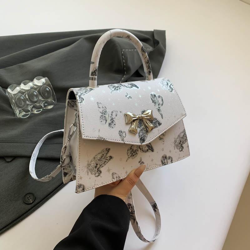 Simple Large-capacity Small Square Bag Women's Simple Fashion Bag Women's 2025 Summer Fashion Casual Retro Tote Bag