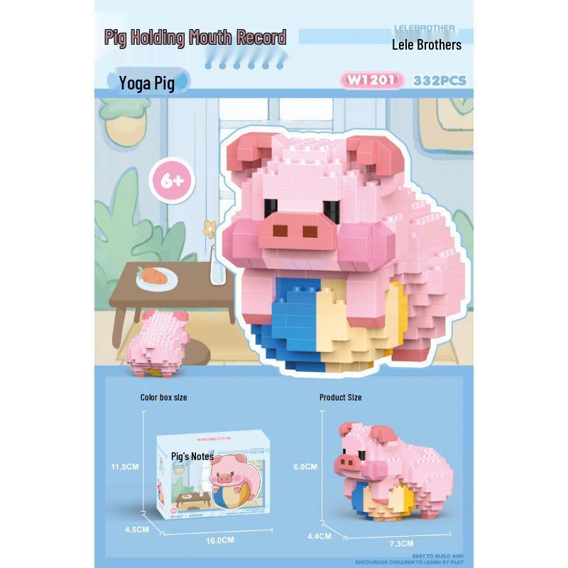 Le Cross-border High Meng Lan Giant Panda Building Blocks - Tiny Educational Toy for June 1st Children's Day