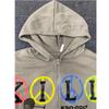 Spring and Autumn Y2K Fashion Loose Zipper Hoodie Street Harajuku Wild Cartoon Letter Printed Coat