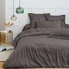 6-Piece "Premium" Bedding Set for 140 X 190 Cm Bed Pure Cotton - Premium Slate -