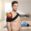 1Pcs Single Shoulder Support Self Heating Brace for Pain Relief Adjustable Heat Massager for Sports Physical Therapy