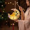 Cartoon Mid-Autumn Festival Lantern Glowing Lantern DIY Material Package Rabbit Lanterns  Chidlren