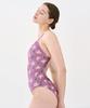 Loseuteuinseoul Happy Ducky One-Piece Swimsuit Purple
