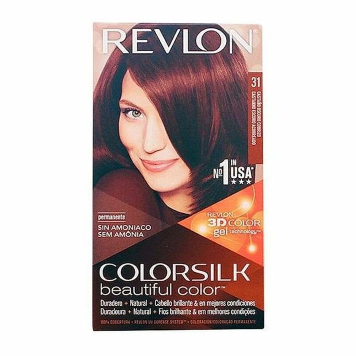 

Краска для волос без аммиака Colorsilk Revlon 7243257031 Темно-каштановый медный (1 шт.)