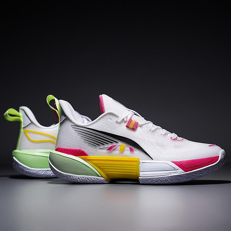 Light speed 2 flash 8th generation air cushion basketball shoes cement floor men's and women's sonic speed 12 professional sports shoes breathable act