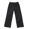 APOSTROPHE COMMA Winkle Pleated Wide Denim Pants (Washed Black)