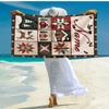 Custom Name Ultra-Soft Beach Towel with Christmas Theme,Ideal for Pool - Camping, Diving - Perfect Travel Essential, Vibrant Beach Towel.