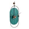 MUYIKA Senator Green Decorative Hand Made Colorful Silent Mechanism 77x29 Cm Wall Clock