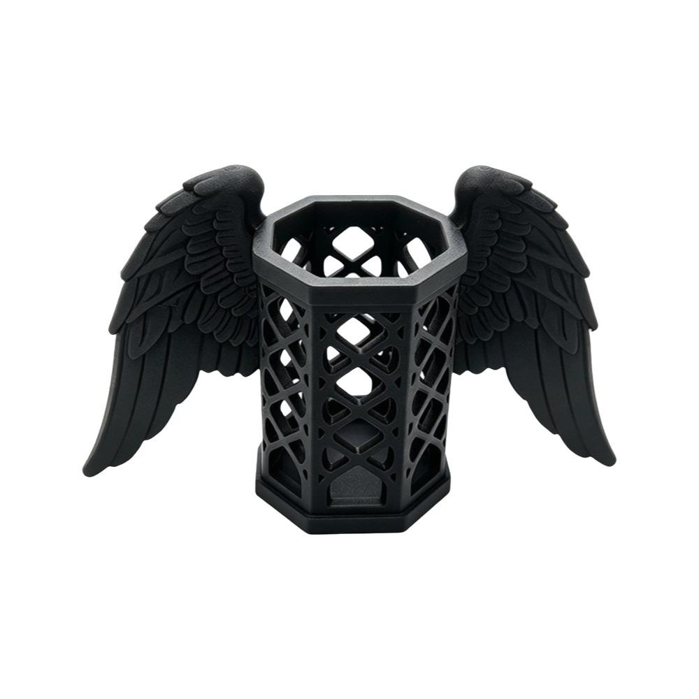 Stable 3D Printed Pen Stand Plastic Desk Organizer Multi-functional Angel Wings Pen Holder Bedroom