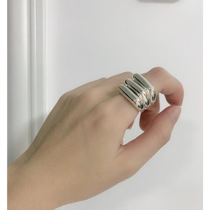 Korean Retro Three-Layer Hip Hop Women s Fashion Ring