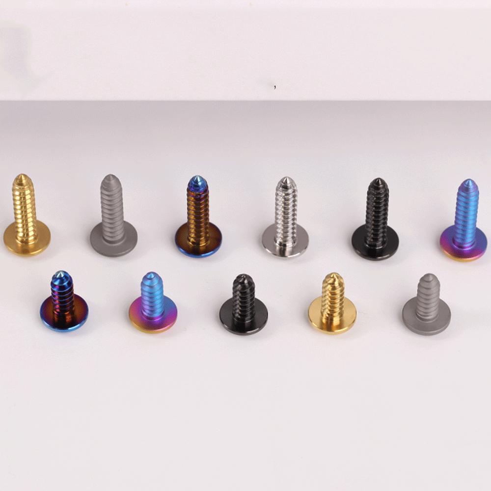 1 Pcs M4 M5 M6 X 12/14/16/20-55mm GR5 TC4 Titanium Alloy Screw Self-tapping  Torx Head Flange Motocycle Case