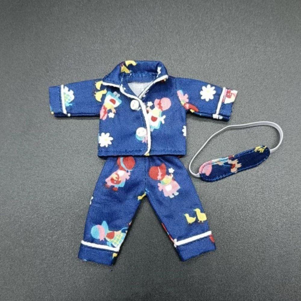 Shirt Pants Ob11 Sleep Clothes Eye Mask Obitsu 11 Clothes Doll Accessories Doll Pajamas  Girl Gift
