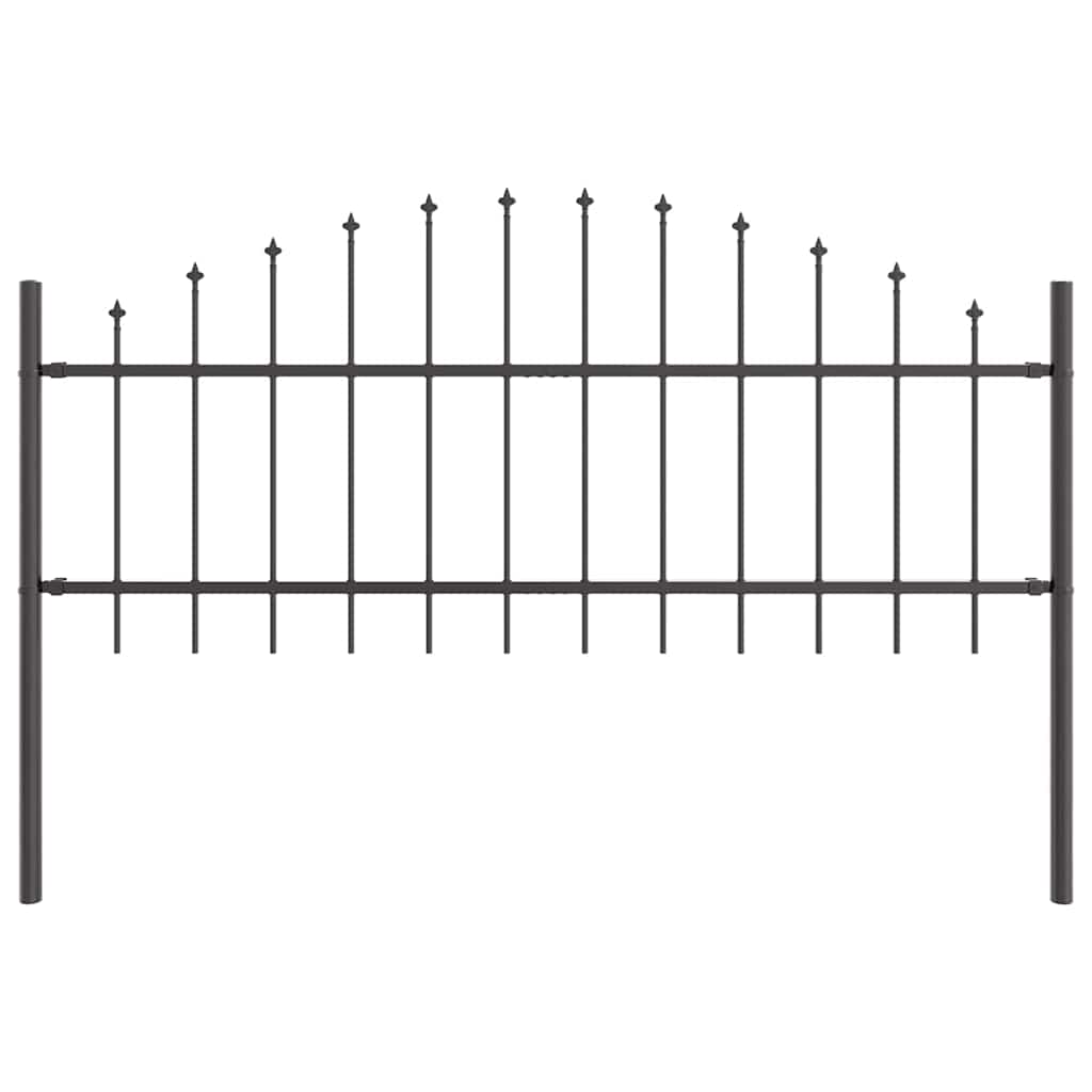 Garden Fence Woerden 3 pcs Gray