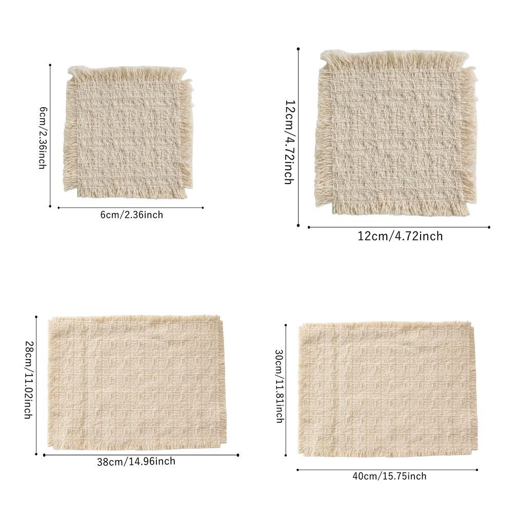 Cotton Decorative Placemat Soft Utensil Pads High Quality Table Mat