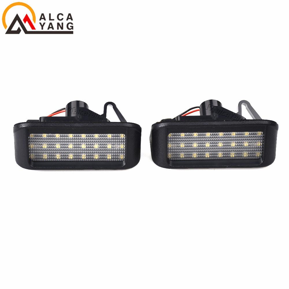 2Pcs Canbus LED Number License Plate Lights Lamps For Peugeot Expert Partner Citroen Berlingo Jumpy Fiat Scudo Toyota Dome Lights 6