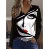 Women's T-Shirts Floral Graphic Stylish Long Sleeve T-shirts Crew Neck Regular Tops Summer Casual Clothes Woman