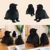 Realistic Crow Plush Toy For Home Decoration Perfect Gift For Kids And Dark Aesthetic Lovers