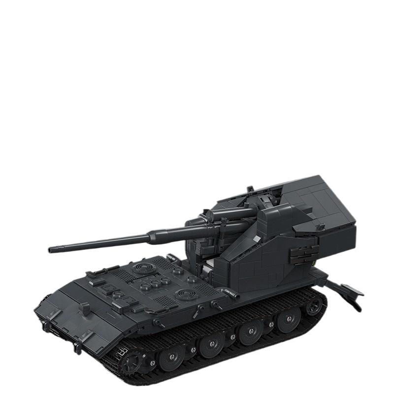 12GO Military WW2 E-100 Tanks Series Building Block Set WAFFENTRAGER PANZER Tank Model DIY Bricks Toy for Kids Boy Adult Gifts