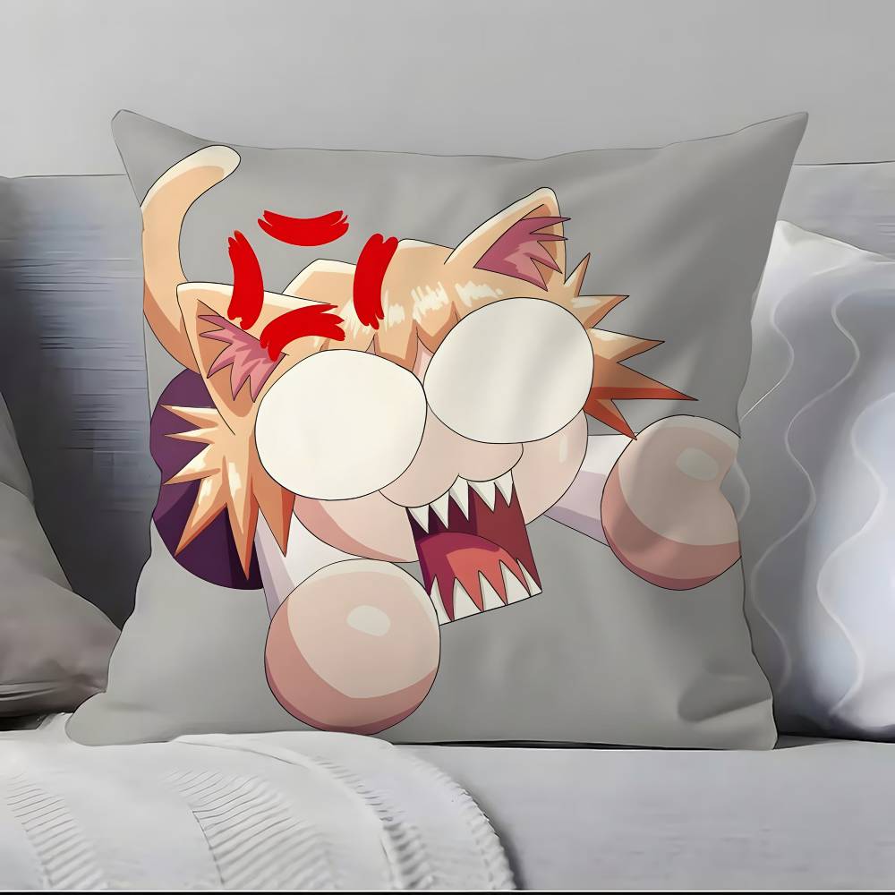 Neco Arc F-F-Lustig M-Meme K-Kawaii Kissenbezug Kissenbezug Weich Hautfreundlich & Bequem Mit einem Verdeckten Reißverschluss