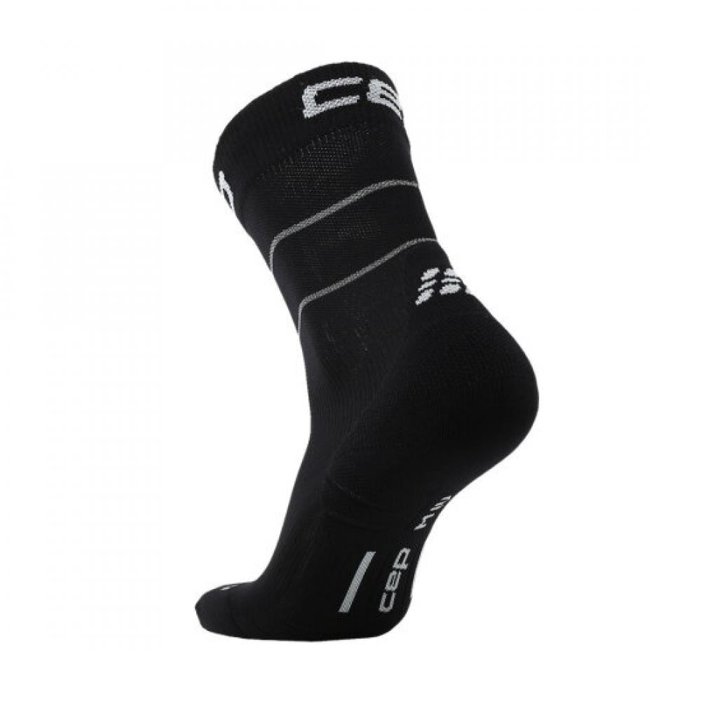 Cep Men S Pro Run Reflective compreSSion SockS Mid Cut 2.0 Black Wp8c5i