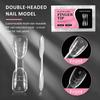 140Pcs Scale Crystal Armor 2 In 1 Nail Forms for Salon Quality Rapid Extension at Home