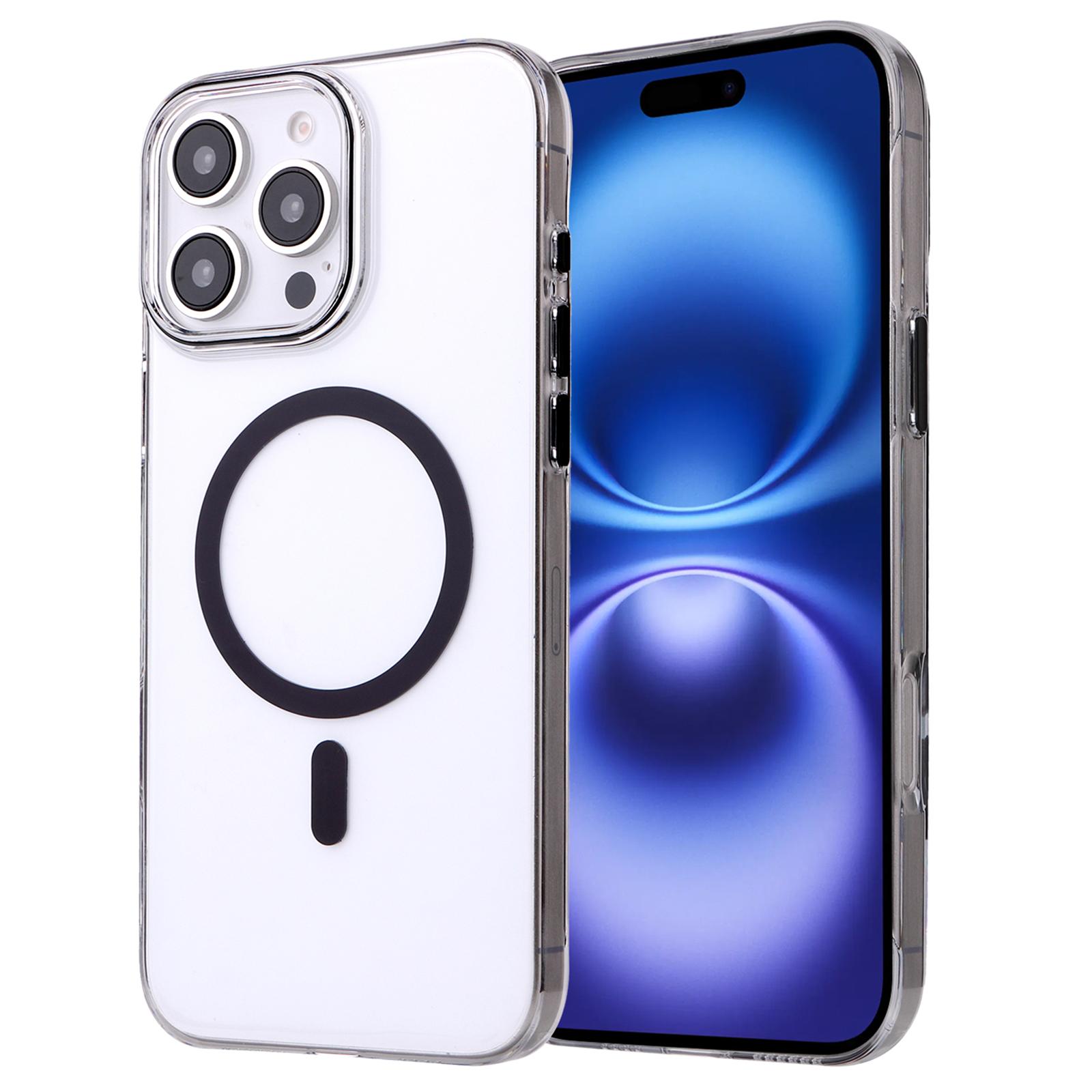 

Магнитный чехол для iPhone 16 Pro, совместимый с ультратонкой задней крышкой из ПК MagSafe толщиной 1,0 мм B