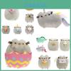 Gato Fofo de Pelúcia Curta Brinquedo de Pelúcia em Estilo Sorvete, Biscoito, Donut, Sushi ou Batata Frita