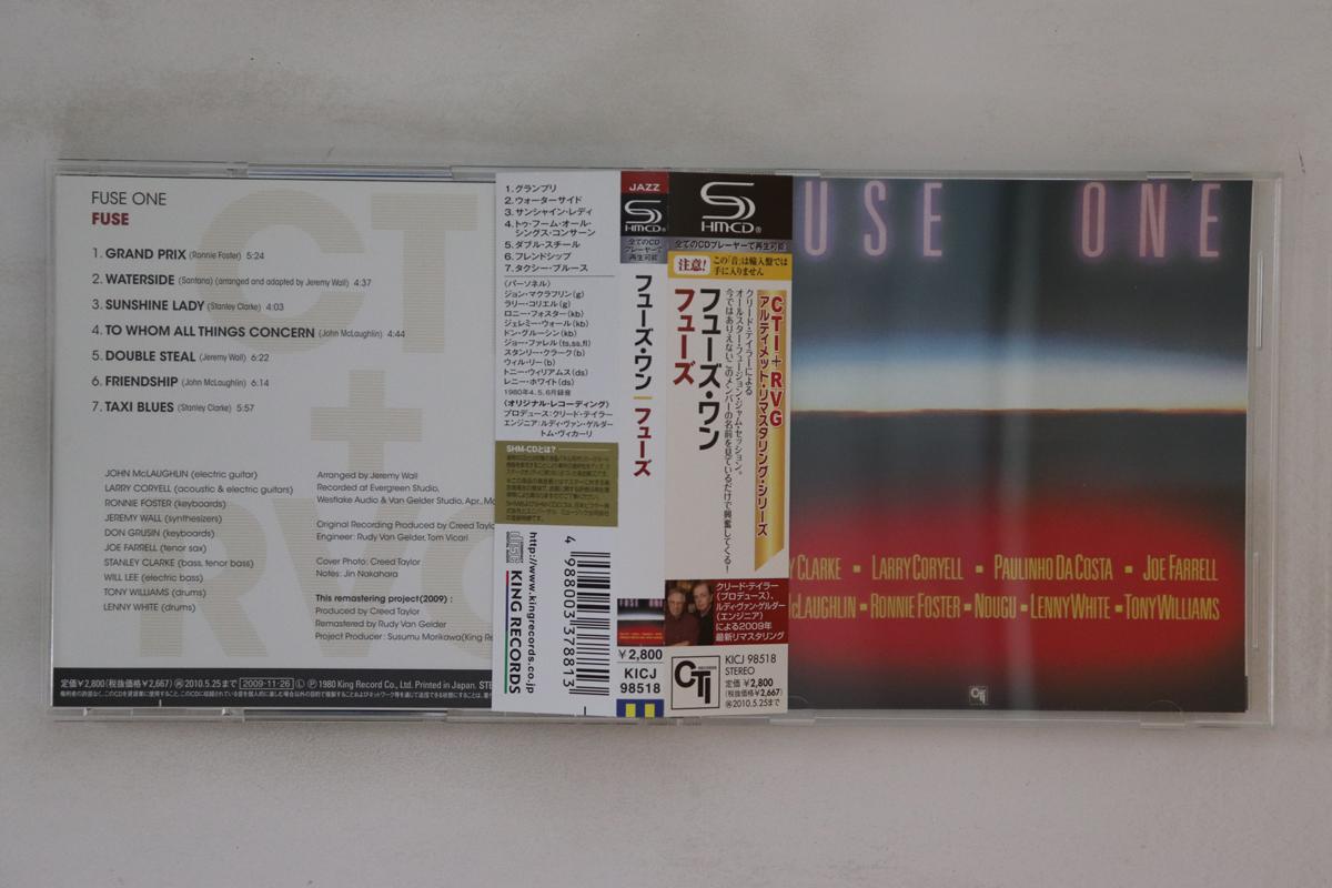 

CD FUSE ONE Fuse KICJ98518 CTI RECORDS 2009 Japan Obi Jazz Used
