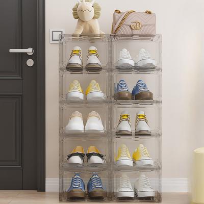 Transparent Shoe Box Stackable Dustproof Moisture-proof Thickening Shoe Boxes Free Combination Magnetic Snap Simple Display Box