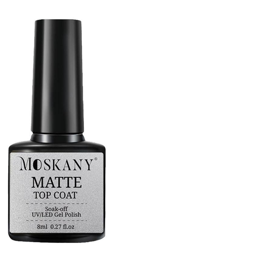 Nail Art Gel Set: No Wipe Top & Base Coats, Matte Top, Bonding Agent
