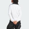 Adidas Originals Adicolor Football Jacquard Logo Stripe Long Sleeve Polo Shirt Women Tops White JD2605