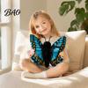 Plush Doll for Girls Realistic 3D Butterfly Toy, Stuffed Throw Pillow, Soft Wing Insect Animal Decor, Gift Kids Girls, Home Ornament Skin Friendly