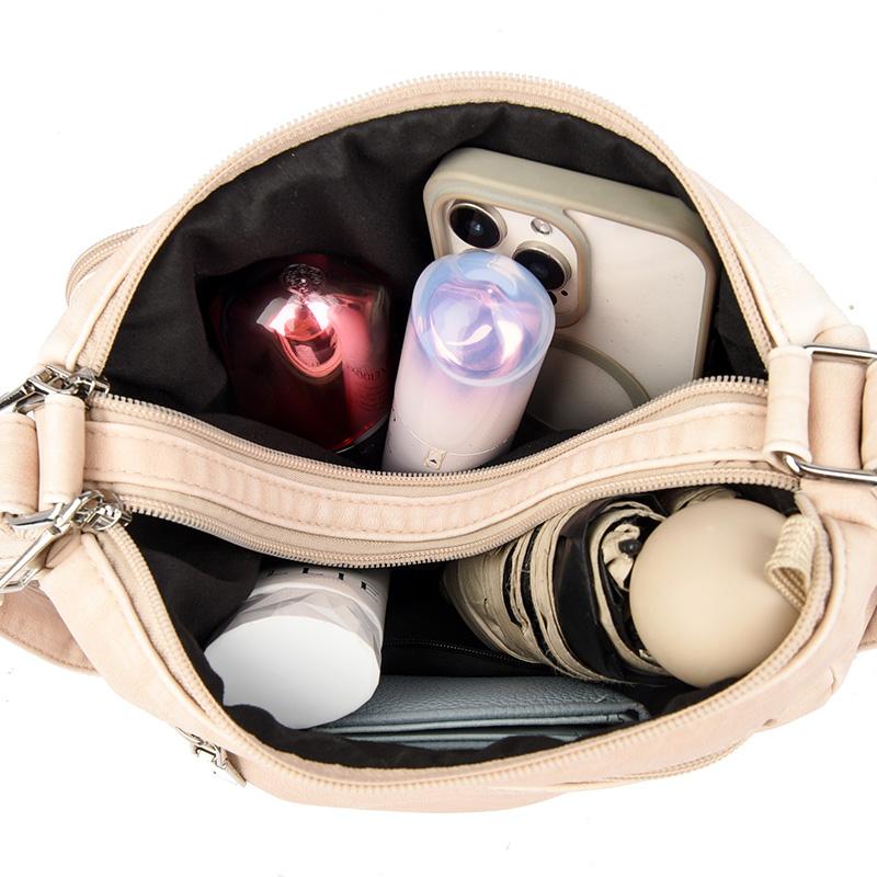 Women's Large Capacity Bag Multi-compartment Crossbody Bag Commuter Shoulder Bag